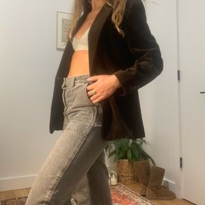 Brown Velvet Blazer